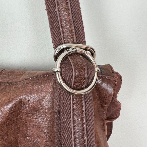 The Sak Ventura Bag Brown Distressed Leather Convertible Backpack Crossbody - Picture 16 of 16